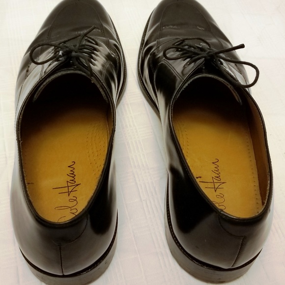 EUC. Cole Haan Wing Tip High Gloss Size 10D - Picture 4 of 8
